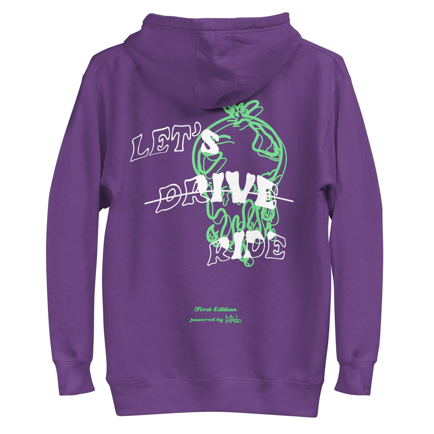 Let´s ride Hoodie purple